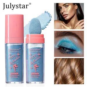 Portable Shimmer Powder, Ideal for Face, Eyes, Neck, Body Highlighting, Multiple Dreamy Pearl Colors Available, Light Coverage