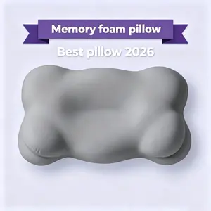 Zero Pressure Bio-based Pillow Cloud Shaped Memory Foam Ergonomic Sleep Pillow for Adults, Pillows, Mellow Cloud Pillow