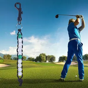 Green Golf Scoring Bead Counter, Golf Scoreboard Bracelet, Wristband Scorer for Golf Games, Golf Accessories for Players & Coaches