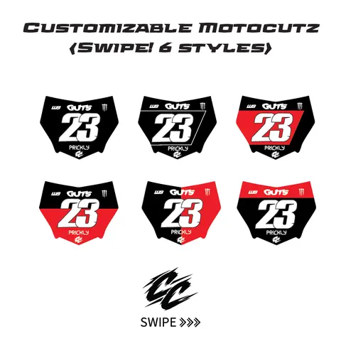 Customizable Motocutz Style Decal - 6 Styles