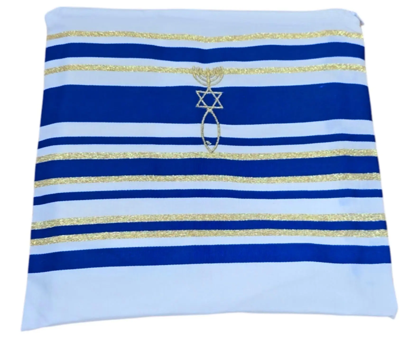 Bethlehem Gifts TM Blue Messianic Tallit Prayer Shawl 72" x 22" with Bag New