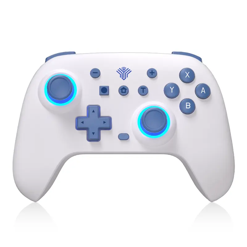 YUYIU Wireless Game Controller for PC, Switch, Console & Android Devices - Hall Effect Joysticks, Macro Programming, Esports Triggers, 6-Axis Gyro, Dual Vibration, Color Changing RGB Lights - Plug & Play Gaming Accessory