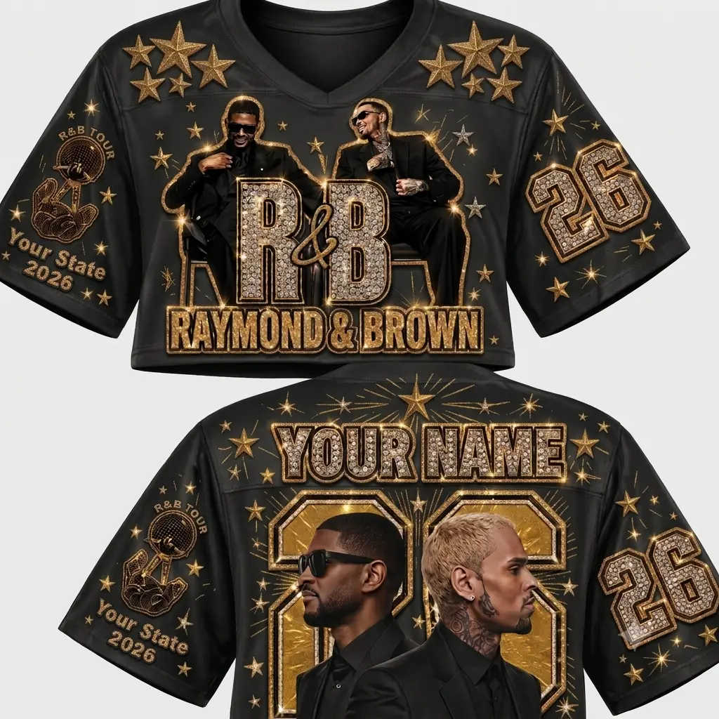The R&B Tour 2026 Croptop Jersey, Concert Shirt, RNB Fan croptop jersey