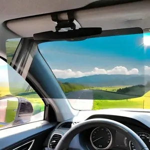 Car Sun Visor Extender, Polarized Anti-Glare Universal Sun Blocker, Adjustable Clip-On Windshield Visor, Blocks Harsh Sunlight, Snow Glare & Harmful UV Rays, Driving Safety Accessory for Cars, SUVs, Trucks, Windshield Sun Shade