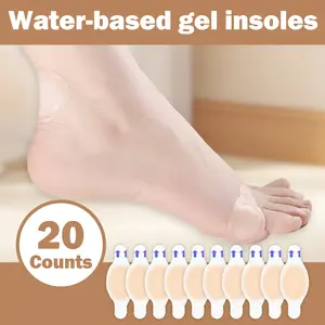 20 Counts Hydrocolloid Blister Bandages for Feet, Gel Material Blister Pads, Water Resistant Adhesive Bandages for Foot, Toe and Heel Use in Daily Activities