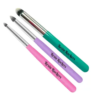 RESIN ROCKERS Pigment Dusting Brushes for Templates - 3 Sizes