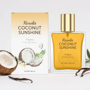 Vanilla Coconut Perfume, Elegant Floral Fresh Scent, Long Lasting Fragrance for Confidence and Charm, Perfect for Daily Wear, Coconut Scented