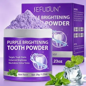 Sefudun Fresh Tooth Powder, Gentle Non-Irritating Dental Care, Improves Teeth Color, Perfect Gift for Holidays, 35g