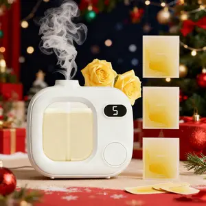 Cute Mini Aroma Diffuser -5 Mist level Ultrasonic Essential Oil Diffuser Intelligent Aromatherapy Cordless Air Aromatherapy Machine, Suitable for Home, Office, Bathroom, Hotels, and Cars