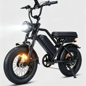 T16 Compact Electric Bike for Adults & Teens, 1000W Peak Power, 48V 15.6Ah Battery, 56 Miles Range, 16"x4.0 Fat Tires, 22MPH Max Speed, Front Suspension, Dual Disc Brakes, LED Light, Ebikes