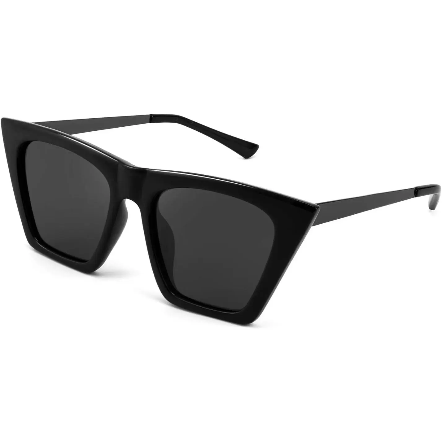 EyeconicFinds Women's Vintage Polarized Square Cat Eye Sunglasses, Square Frame Sunglasses, Vintage Shades B2692, Vintage Square Shades