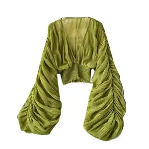 Women’s Bell-Sleeve Tops, Dressy Evening Tops, Lace Blouses for Women, Women’s Shirts, Women’s Clothing