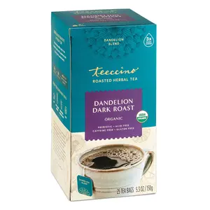 Dandelion Dark Roast Herbal Tea Beverage Coffee Organic