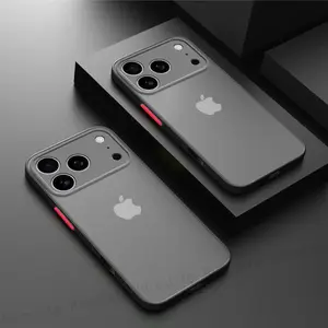 Armor Bumper Shockproof Phone Case For Apple iPhone 17 Pro Max iphone17 Pro Max 17Pro 17 Air Bumper Hard PC Cover Fundas