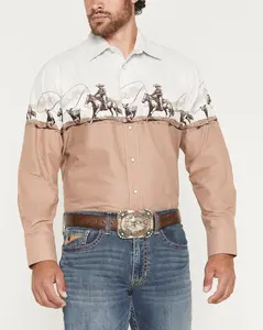PANHANDLE MEN BROWN LONG SLEEVE SHIRT SMN2S07678