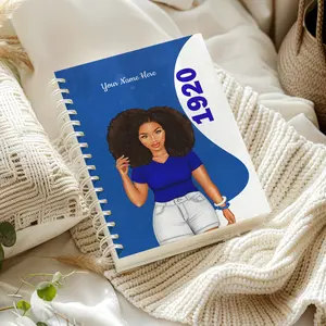 Zeta Phi Beta Finer Woman Notebook | Zeta Journal 1920 Royal Blue White | Pretty Sorority Gift | Custom Name Chapter | Zeta Crossing Probate Present