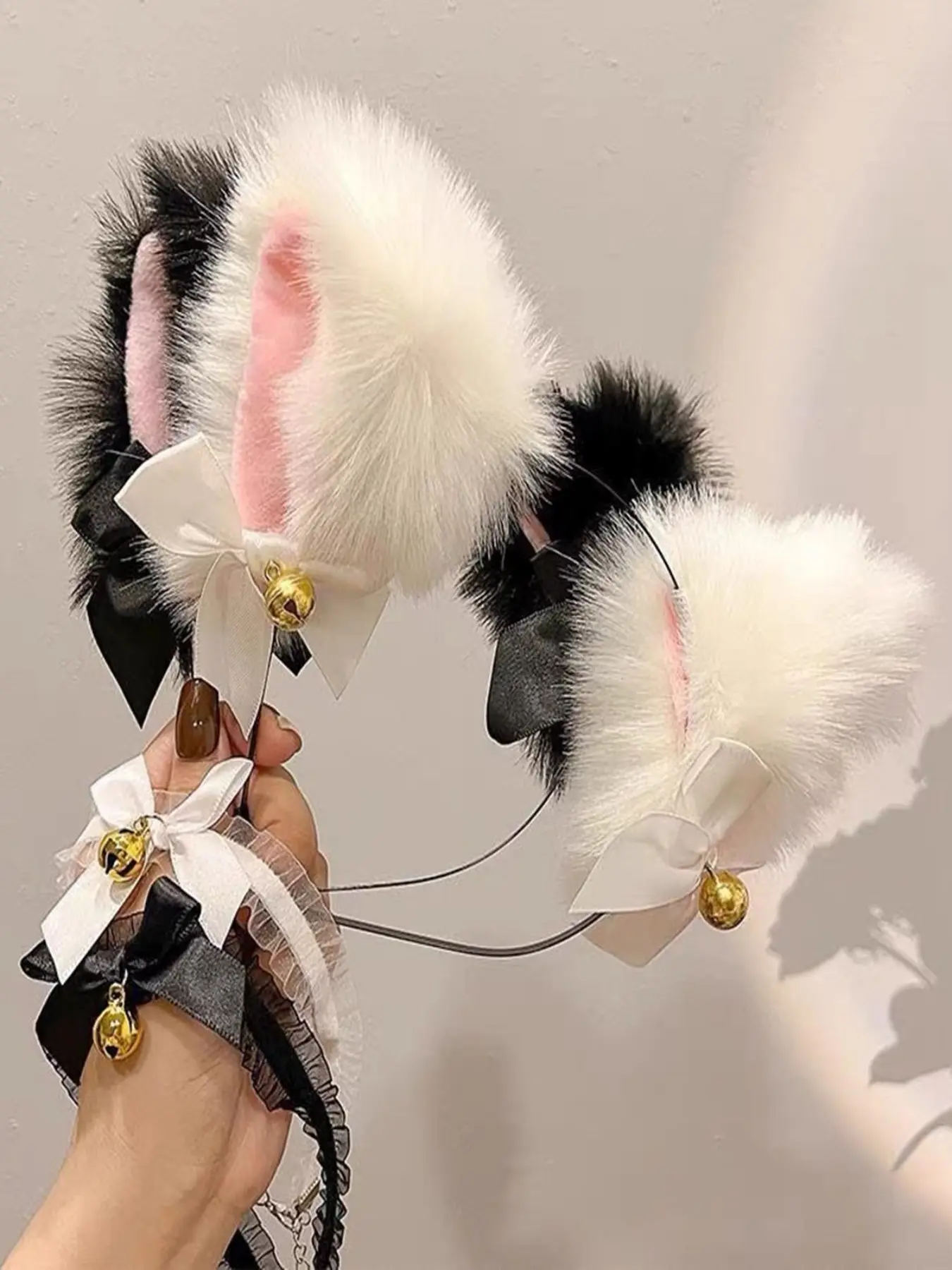 Silver Hairpin Fox Design Handmade Retro Accessory for Women Girls Handmade cute role-playing headband set, fox ear cat ear  main image 2