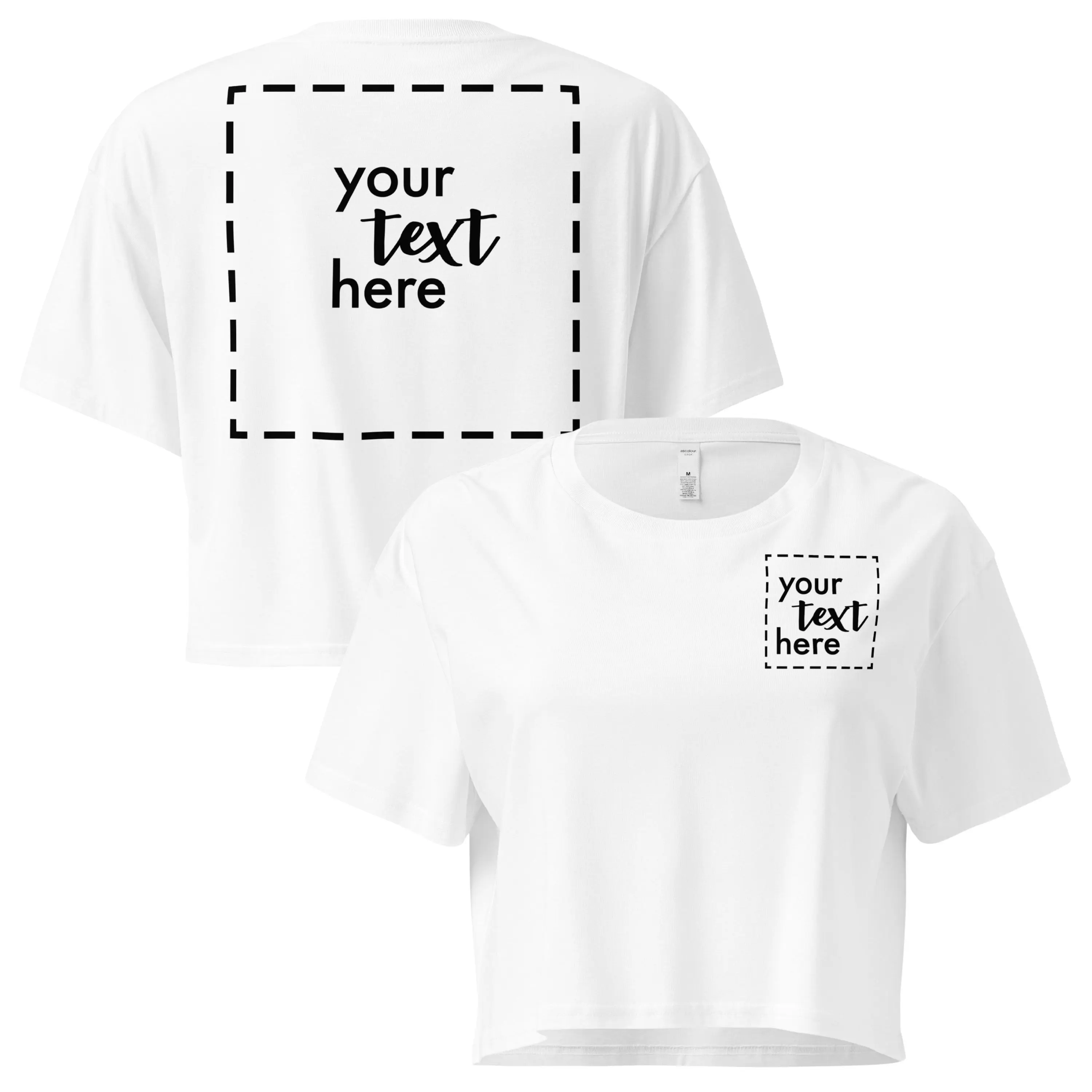 Ideal Crop Top | Personalized Photo, Logo & Text