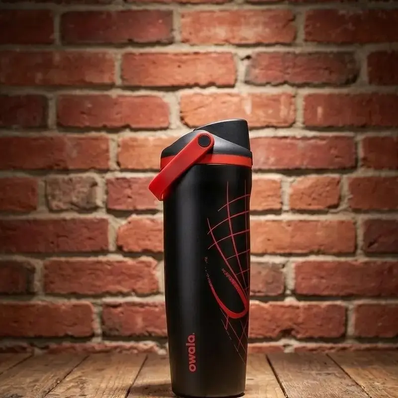 Owala FreeSip Marvel Spiderman Insulated Water Bottle 24oz - Leakproof Stainless Steel Straw Tumbler Mug for Gym, Sports & Travel