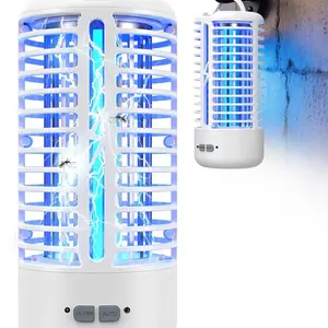 New 360 Mosquito Lamp Light + Lighting + Automatic Induction Mosquito Killer, Electronic Mosquito Zapper, Mosquito Trap, Captures Moths and Insects, 1pc