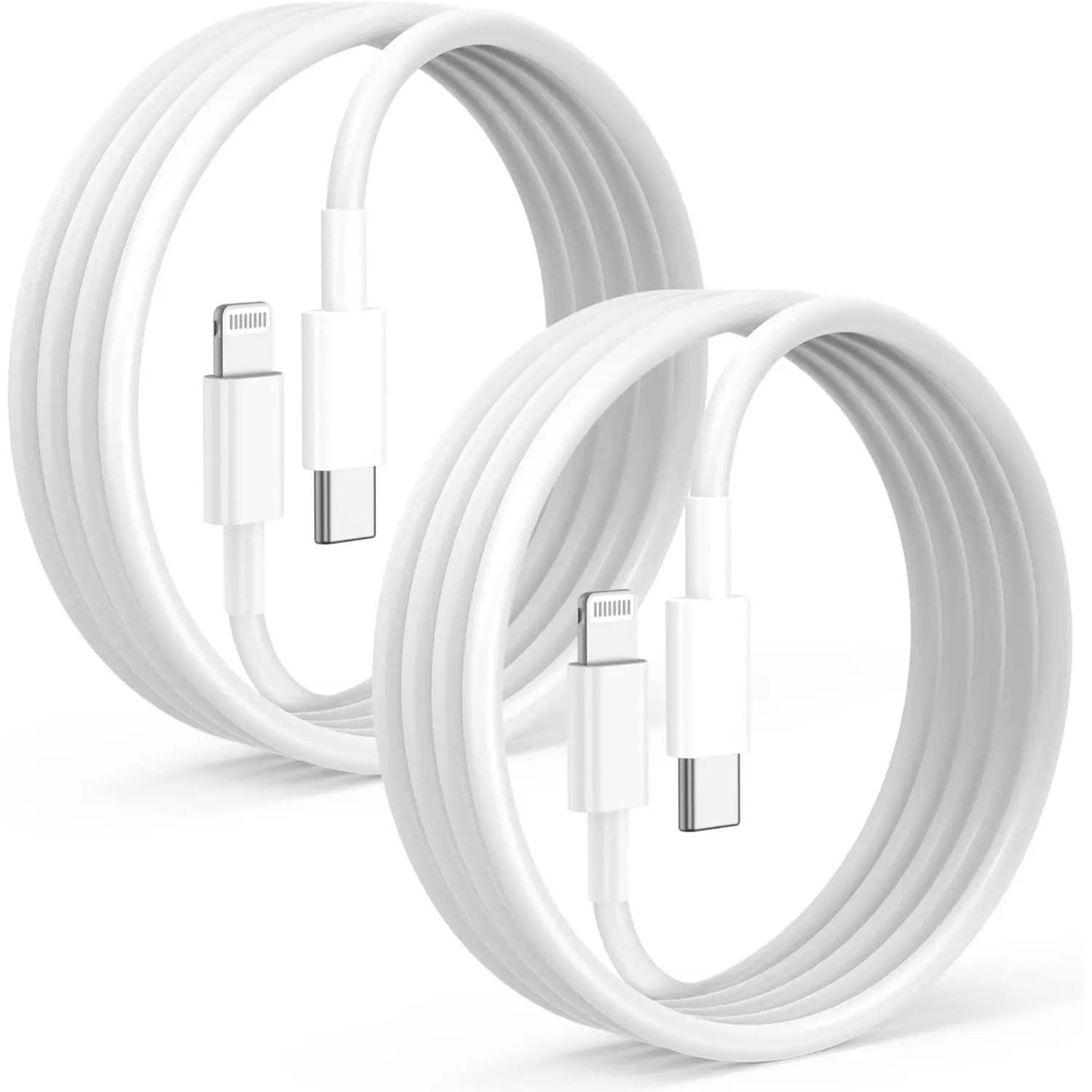 2Pack Purple Fast Charger Cable 6.6ft [MFi Certified], USB Type C to Lightning Cable 6.6 Ft for Apple iPhone 14/13/12 Pro XR XS Max X 8 Plus