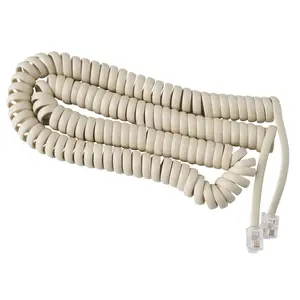 15 ft Telephone Handset Cord for Landline Phone - Bone Ivory