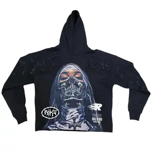ROKU SAINT GHOST MEN'S CROPPED HOODIE