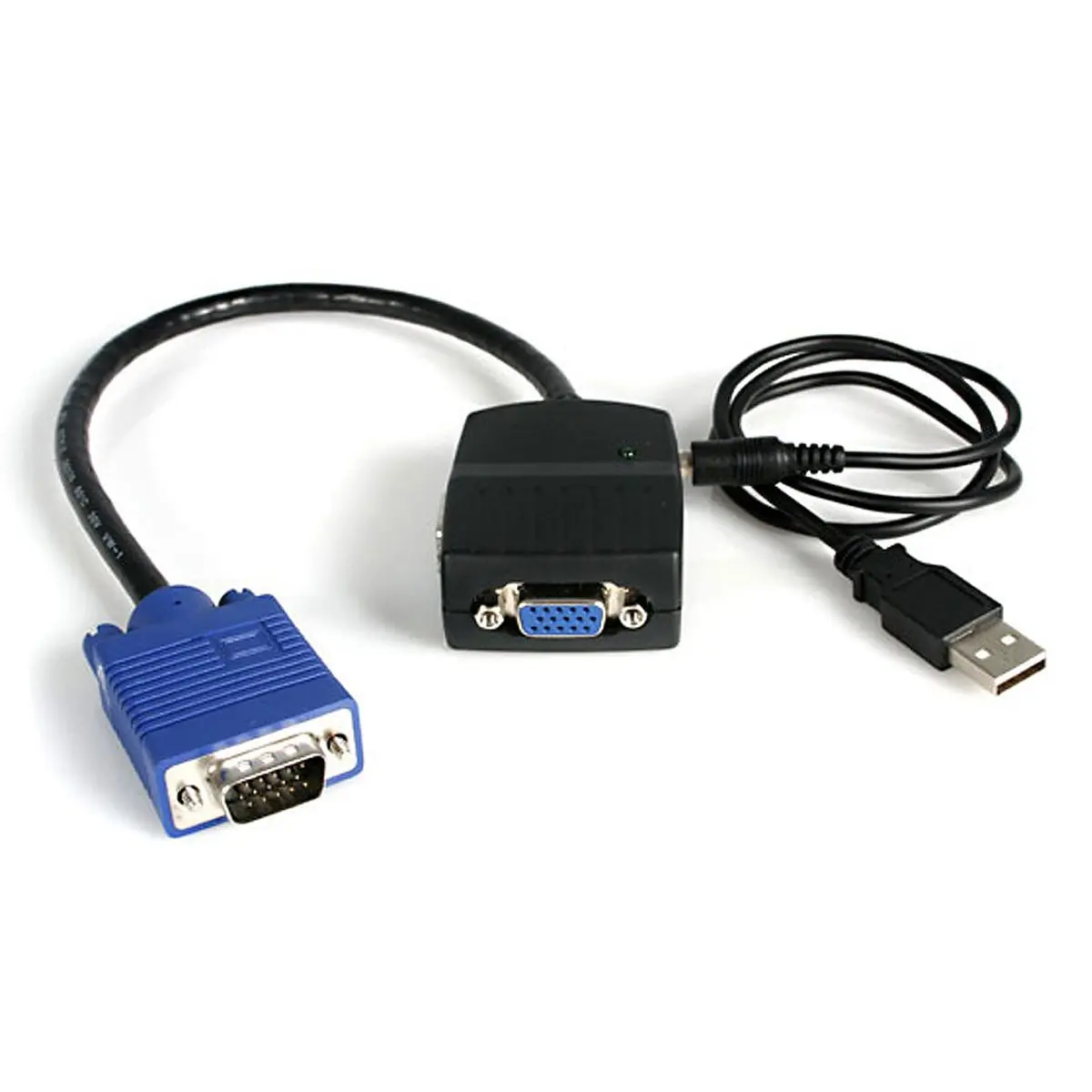 StarTech 2-Port VGA USB-Powered Video Splitter with Booster Circuit, Supports Max 2048x1536 Resolution for VGA Monitors, Classrooms/Shows