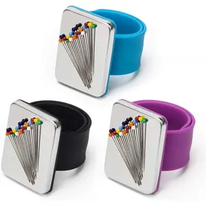 3 PCS Magnetic Pin Holder Wrist Band, Magnetic Wrist Sewing Pincushion with Wristband for Sewing