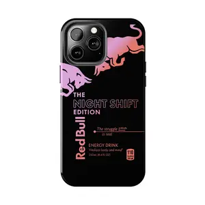 Red Bull Red Bull Energy Phone Case | Night Shift Edition  Compatible with iPhone 17 16 15Pro, 14, 13, 12, 11, 8, XR Mini, Pro Max, Plus & SAMSUNG GALAXY 21 S22 S23 S24 25 ULTRA PLUS Accessories Protection unisex
