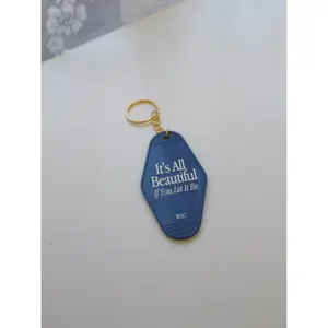 Its All Beautiful Motel Keychain
