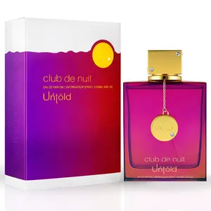Armaf Club De Nuit Untold Eau de Parfum Spray - 200ml (6.8 oz) Unisex Aromatic Woody Fragrance with Saffron Top Notes, Floral Scents Perfume for Daily Use