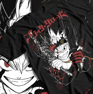 Black Clover Anime Shirt, Asta Black Clover Graphic Tee, Demon Form Anime Streetwear Shirt, Manga Anime Fan Gift