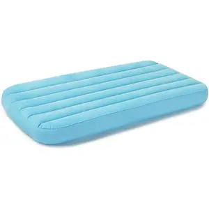 Cozy Kidz Inflatable Airbed: Fiber-Tech – Velvety Soft Surface – Carry Bag Included – Color May Vary – 34.5" x 62" x 7"