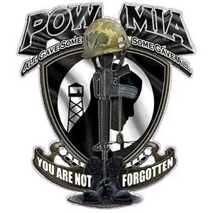 POW MIA You Are Not Forgotten Decal