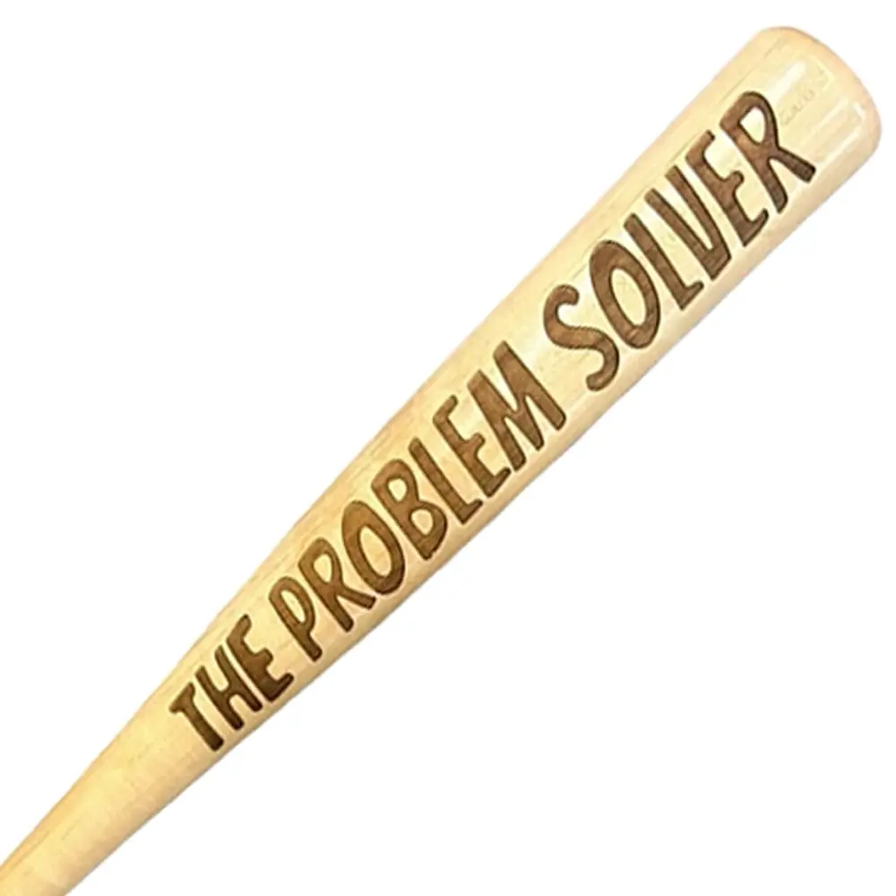 The Problem Solver Engraved Baseball Bat