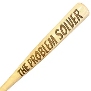 The Problem Solver Engraved Baseball Bat