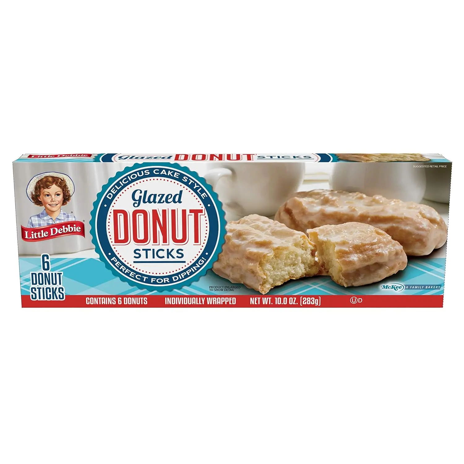 Donut Sticks 6 Individually Wrapped Snack Cakes, 10 OZ Box