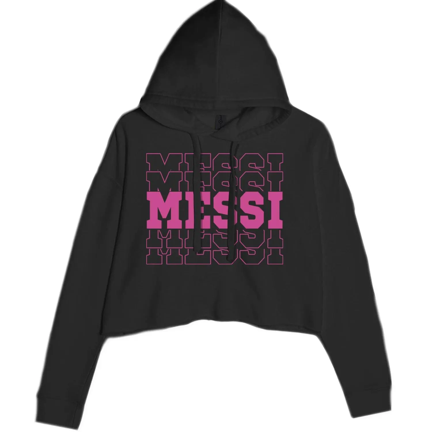 Messi Miami Futbol Cropped Hoodie Sweatshirt
