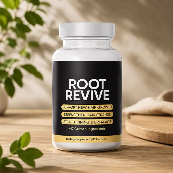 Root Revive Hair Growth Formula - Daily Hair Support Supplement for Stronger Fuller Looking Hair - Advanced Nutritional Formula for Women & Men - 60 Capsules
