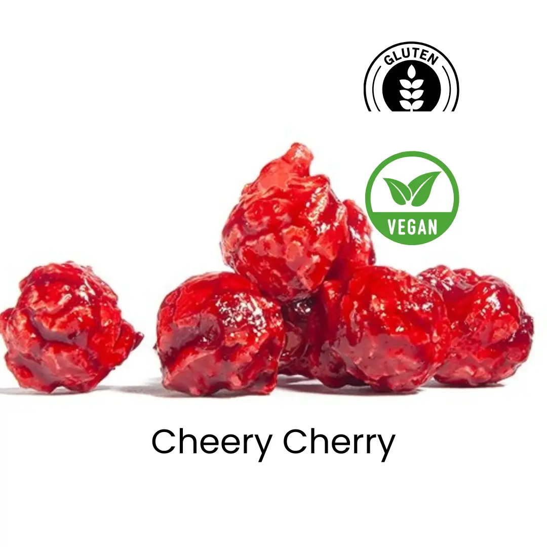 Cheery Cherry Candy Popcorn | Vegan | Gluten Fre