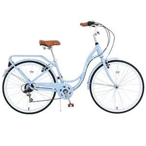 7 Speed, Steel Frame, Multiple Colors 26 Inch Ladies Bicycle