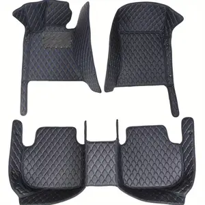 Custom Car Floor Mat For Mercedes W211 2005~2008 Left/Right -hand Drive Auto Interior Accessories Fashion Diamond Styling Leather Carpet Waterproof Design Full Coverage