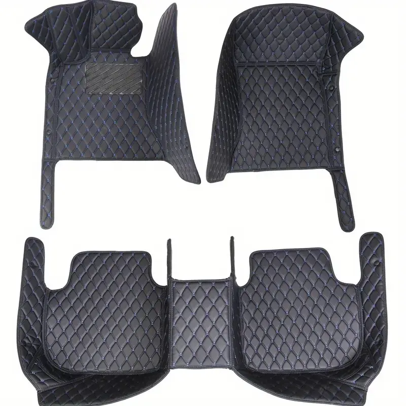 Custom Car Floor Mat For Citroen C4 Grand Picasso 2006~2013 Left/Right -hand Drive Auto Interior Accessories Fashion Diamond Styling Leather Carpet Waterproof Design Full Coverage
