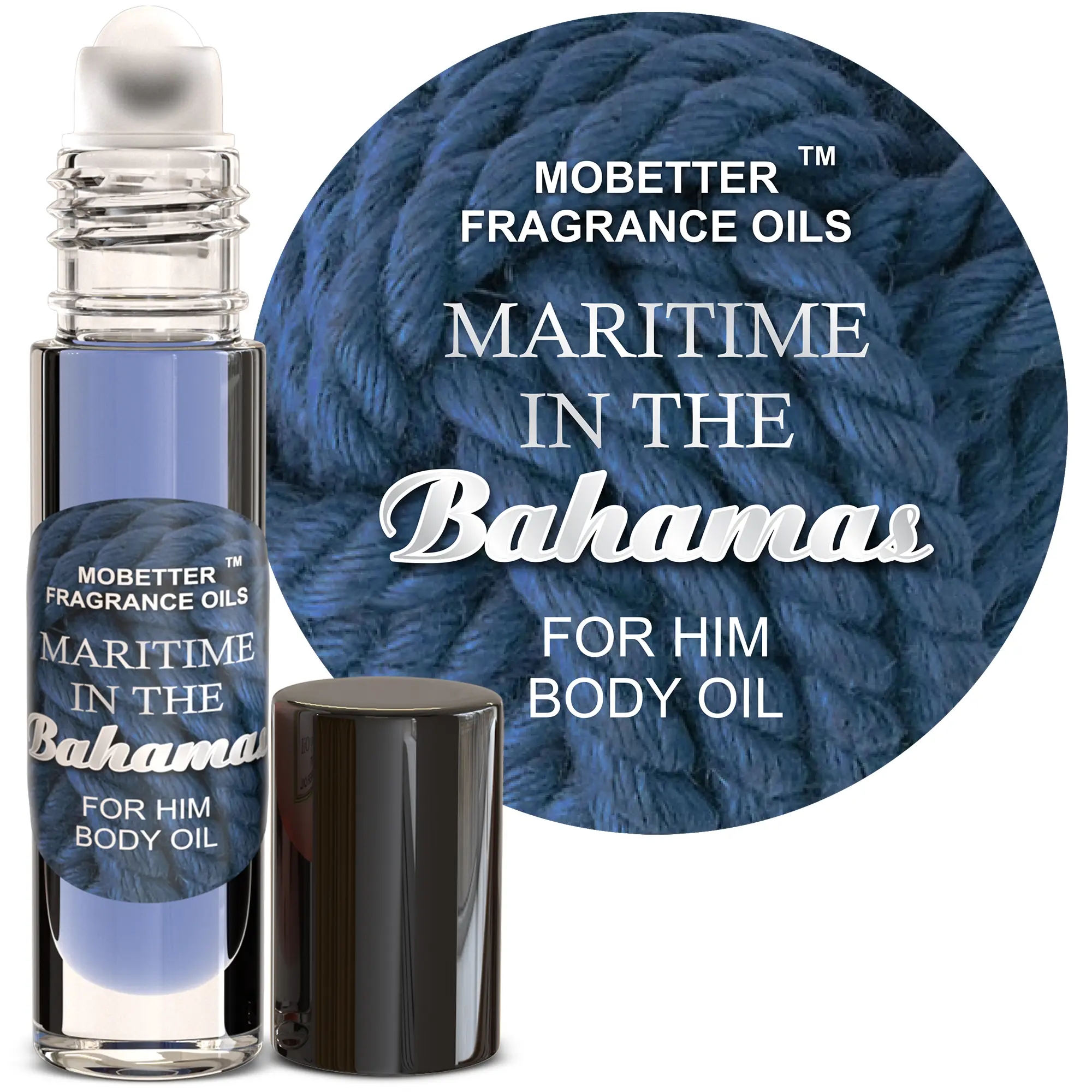 MOBETTER FRAGRANCE OILS Maritime In The Bahamas Men Cologne Body Oil 1/3 oz roll on