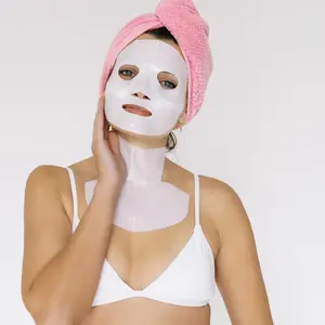 VEYA Biogel Collagen Sheet Masks - 4 Face + 4 Neck + 4 Chest Hydrogel Masks - Hydrating Moisturizing Facial Sheet Mask Set for Daily Skin Care - Multi-Zone Coverage