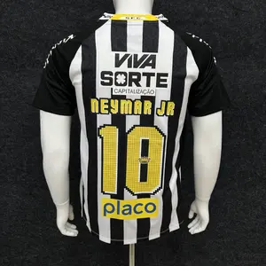 2025 2026 New Away Black No.10 Neymar Short Sleeve Football Jersey