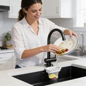 Disposable Kitchen Sink Strainer Set Complete Kitchen Gadget for Leftover Food Residue and Kitchen Waste Efficient Drainage Mesh Sieve for Sink Drains Durable and Easy to Use Kitchen Accessory for Daily Cleaning -RR