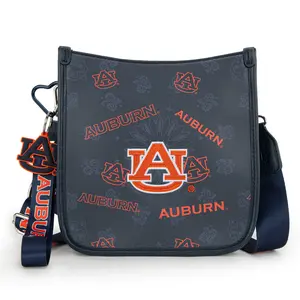 NCAA Crossbody Bag for Women Game Day Purse Adjustable Strap & Charm Shoulder Handbags with Zipper 006