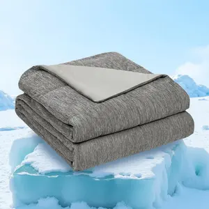 Cooling Blanket, Soft Bed Blanket, Lightweight Breathable Silky Soft Air Conditioner Blanket, Comfortable Blanket for Night Sweats, Perfect Gift for Friends & Family